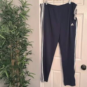 Adidas men’s tapered 3 stripe pants NWT 2XL